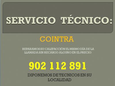 Servicio Tecnico Cointra Madrid 914 280 917