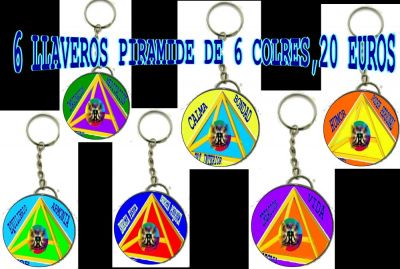LLAVEROS  CON PIRAMIDE