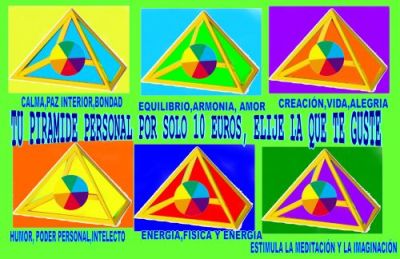 PIRAMIDES DE ENERGIA,DIFERENTES COLORES