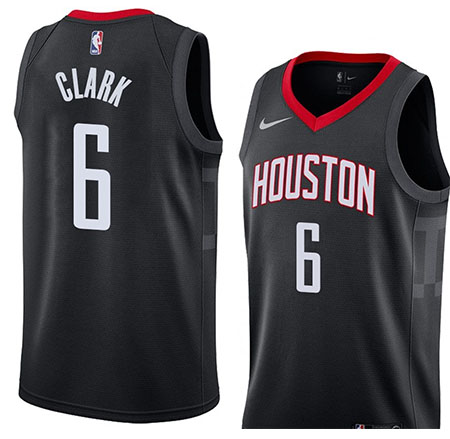 Houston Rockets Gary Clark NO 6 Statement 2018 Negro