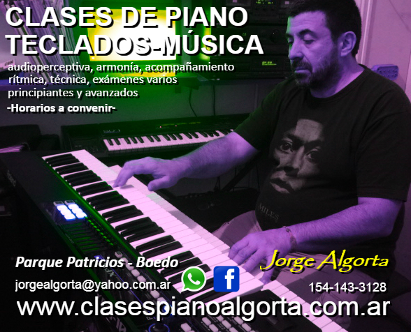 Ense�anza de piano, teclados y m�sica - profesor