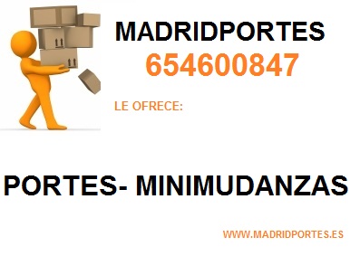  (MUDANZAS)65:46OO8+47 PORTES ECONOMICOS EN ARGANZUELA