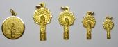  Medallas virgen pilar en oro y plata