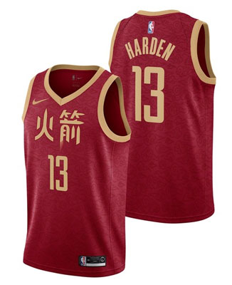 Camiseta Houston Rockets Ciudad Rojo