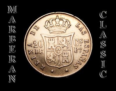  20 CENTAVOS DE PLATA DE ISABEL II 1868 (FILIPINAS) B
