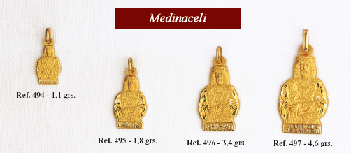 Medallas Jesus de Medinaceli en oro o en plata