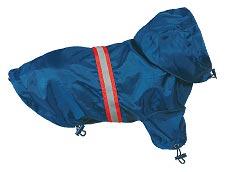 Chubasquero reflectante azul marino para perros