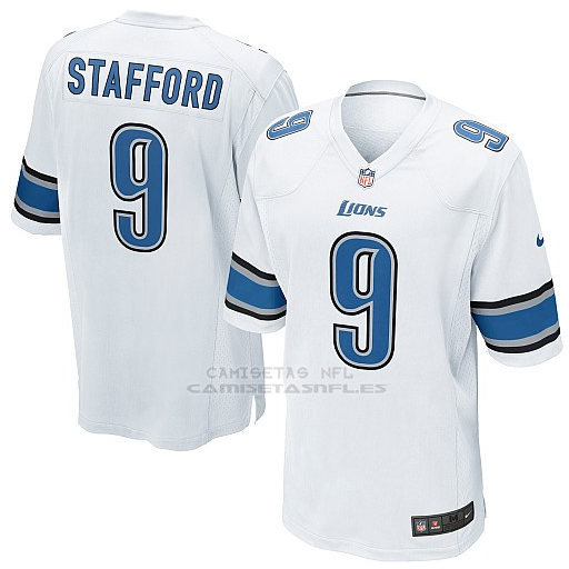 Camiseta Detroit Lions Stafford Blanco  