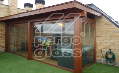 Techo m�vil manual en Pergoglass