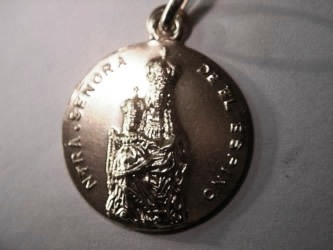 Medallas virgen Ainhoa en oro o en plata
