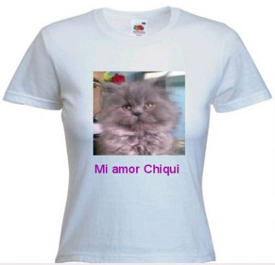 Camiseta con la foto de mi mascota para mujer