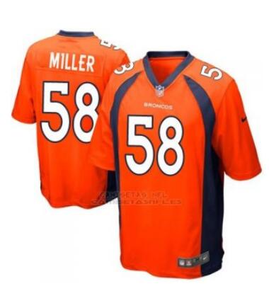 Camiseta Denver Broncos Miller Naranja