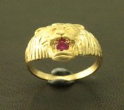 Sellos y colgante leon en oro o en plata