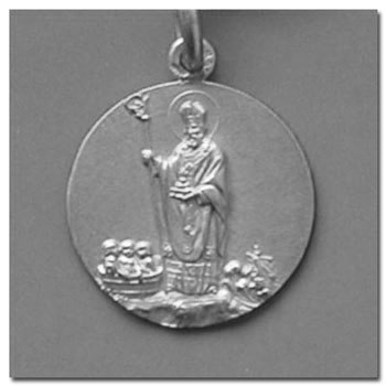 Medallas san Nicolas de Bari en oro o en plata