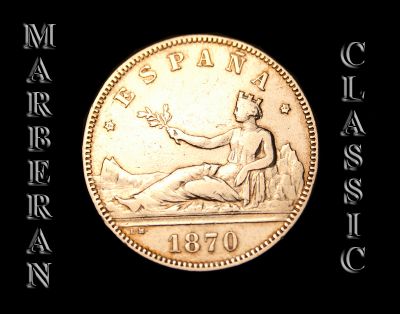 MONEDA 2 PESETAS DE PLATA DEL GOBIERNO PROVISIONAL MADRID 1870 * 18-74 B