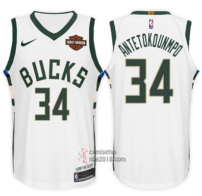 Camiseta Bucks Giannis Antetokounmpo 2017-18