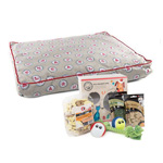 Pack Navidad Andr�meda: caja de regalos y colchoneta para perros