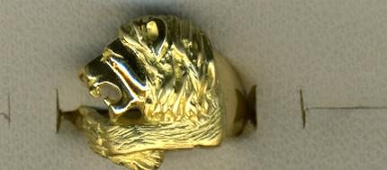 SELLOS Y COLGANTES  LEON en oro � plata